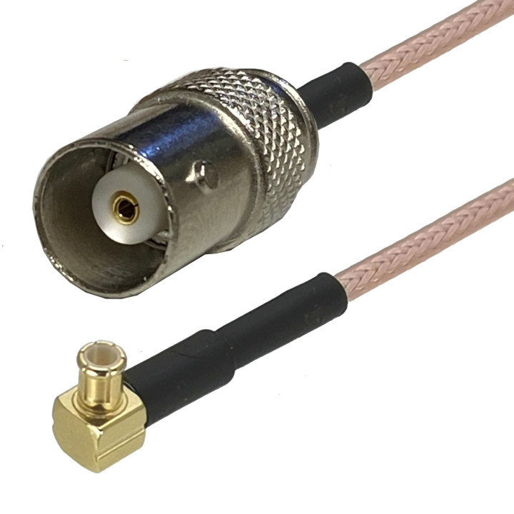 Pigtail MCX wtyk RA / BNC gniazdo RG316 1m