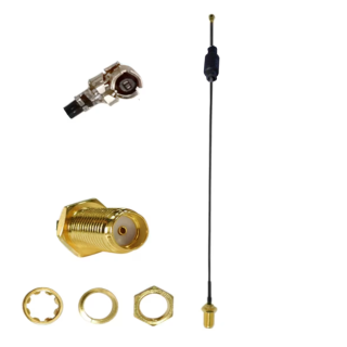 Pigtail UFL / SMA gniazdo RF1.13 10cm filtr EMI