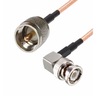Pigtail BNC wtyk RA / UHF wtyk RG316 5m 