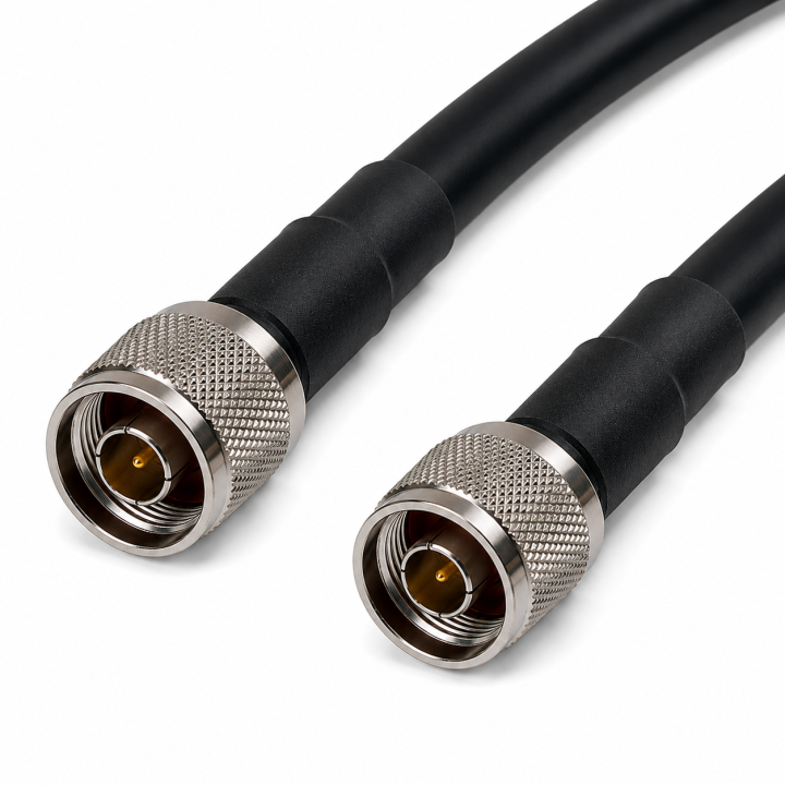 Kabel antenowy N wtyk / N wtyk LMR400 1m