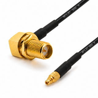 Pigtail MMCX wtyk / SMA-RP gniazdo RA 1.37 30cm