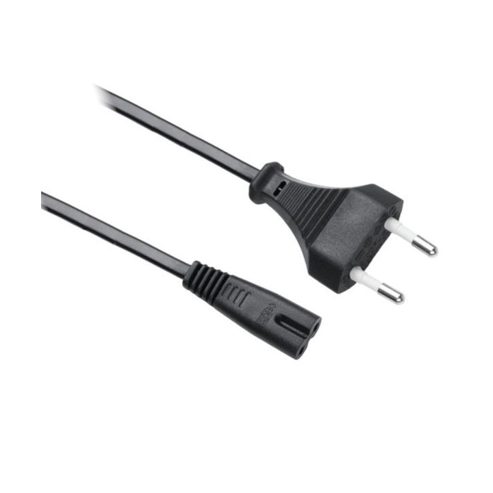 C7 power cable 3m COTTON, FIGURE EIGHT