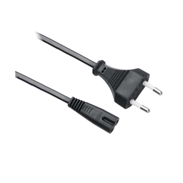 Power cable C7 1.8m COTTON, FIGURE EIGHT