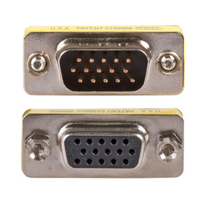 RF adapter ADAPTER DB15 socket / DB15 plug VGA 3 rows