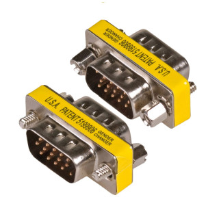Adapter DB15 wtyk / DB15 wtyk VGA 3 rzędy
