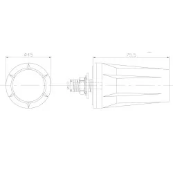 Antena GSM 3G LTE 2dBi SURUB DE INSTALARE SMA X23 mufa