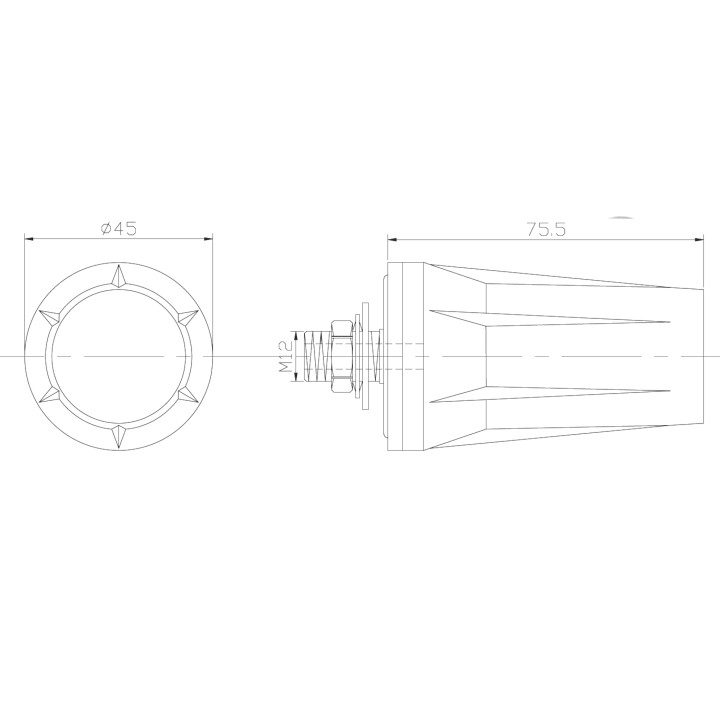Antena GSM 3G LTE 2dBi MONTAŻ ŚRUBA wtyk SMA X23