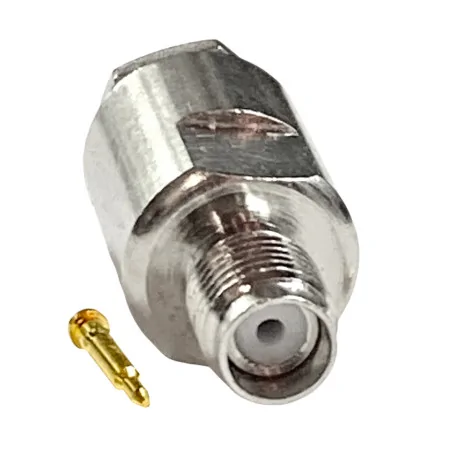 SMA-RP socket connector for RG58 screwed cable