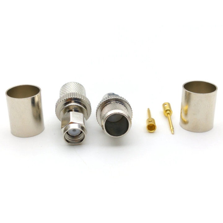 Złącze wtyk SMA na kabel H1000, RG213 zaciskane