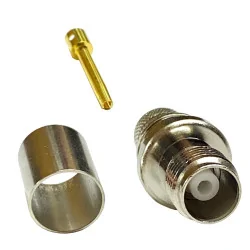 TNC socket connector for H1000 cable, RG213 CRIMPED