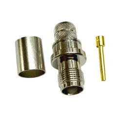 TNC socket connector for H1000 cable, RG213 CRIMPED