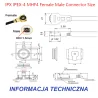 Pigtail MHF4-IPX4 zásuvka / MHF4-IPX4 zástrčka 5cm