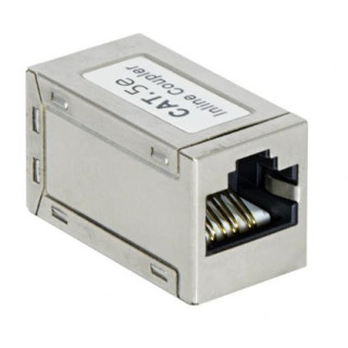 Ethernet-Kabelstecker Kat.5e STP 2 x RJ45-Buchse