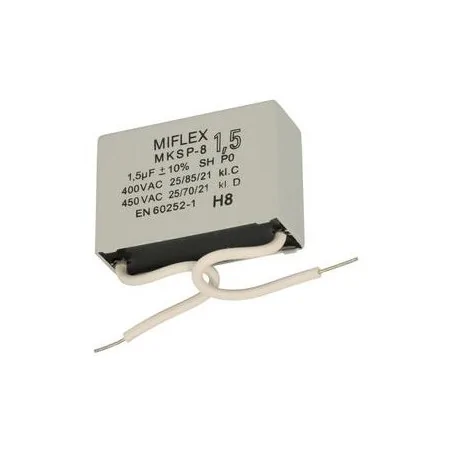 Motor capacitor MIFLEX 1,5uF 400V POLSKI