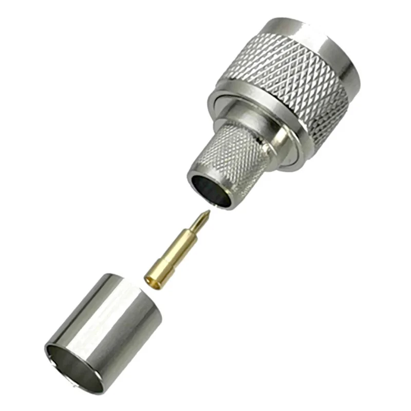 Conector N pentru cablu RG8, CLAMPAT