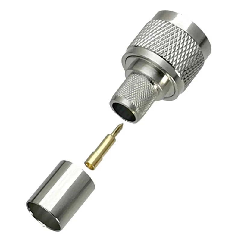 Connector N plug for cable RG8 CRIMPED