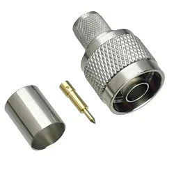 Connector N plug for cable RG8 CRIMPED