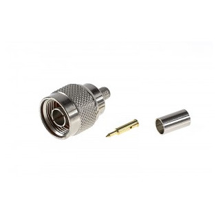 Connector N plug for cable H155 CRIMPED