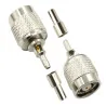 TNC-RP plug connector for RG174 crimped cable