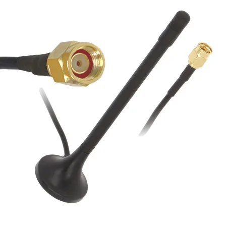 WiFi Antenna 2.4GHz 2dBi MAGNETIC SMA-RP plug