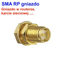 Antenă WiFi 2.4GHz 2dBi MAGNETIC SMA-RP mufă