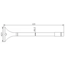 Antenă WiFi 2.4GHz 2dBi MAGNETIC SMA-RP mufă