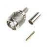 TNC-RP plug connector for H155 cable, crimped