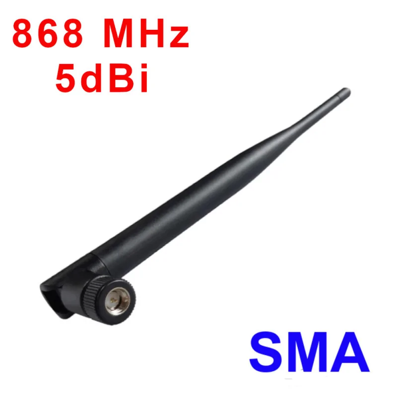 Anténa 868 MHz, 915 MHz 5 dBi SMA v2 zástrčka
