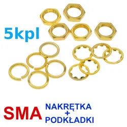 SMA mount, nut, washers KPL 5 PIECES