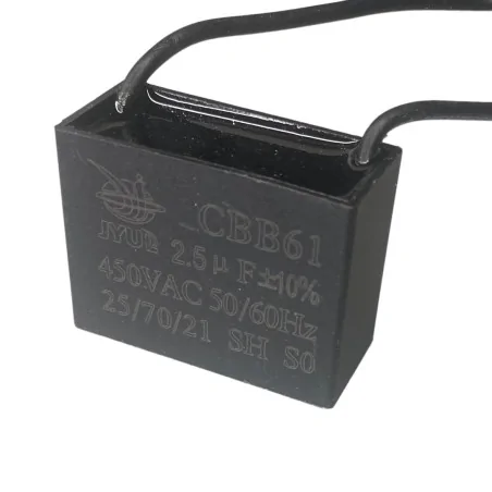 Starting capacitor for motor 2,5uF 450V CBB61
