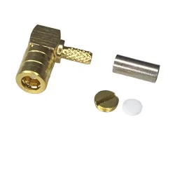 SMB socket connector for RG174 cable, ANGLE