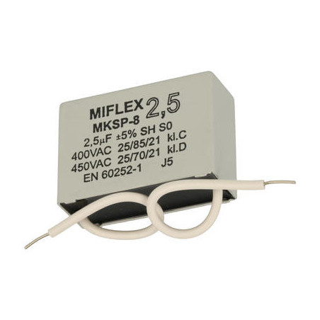 MIFLEX 2.5uF 400V motor capacitor POLISH