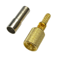 Microdot compatible M5 male connector