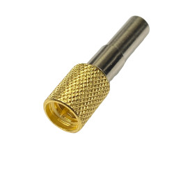 Microdot compatible M5 male connector