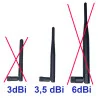 Antena WiFi 2.4GHz 3,5dBi DOOKÓLNA SMA-RP