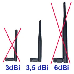 Antenă WiFi 2.4GHz 3.5dBi mufa SMA omnidirecțională