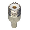 UHF socket connector for cable H155 crimped