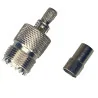 UHF socket connector for cable H155 crimped
