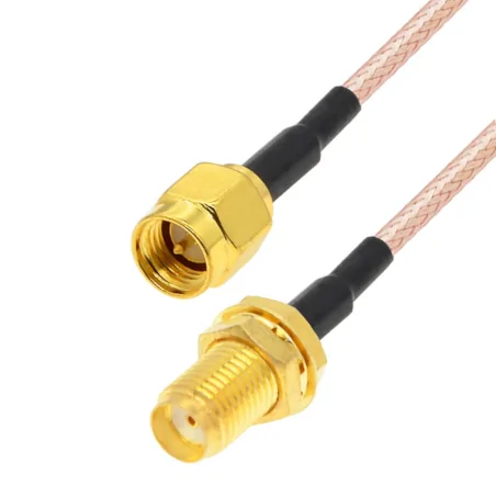 Pigtail SMA socket/SMA plug 20cm RG316