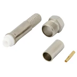 FME socket connector for cable RG58 crimped