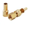 SMC plug connector for RG174 cable crimped