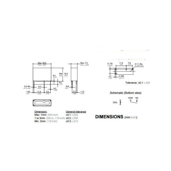 RELAY ALDP124 PANASONIC SPST 24Vdc 3A