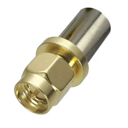 SMA plug connector on CNT300 cable, crimped