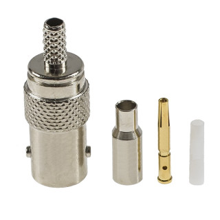 Crimp-BNC-Buchsenstecker für RG174-Kabel