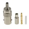 BNC socket connector for RG174 cable, crimped