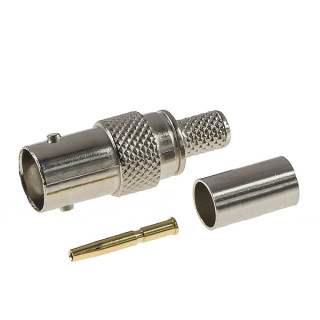 BNC-Buchse für RG59-Kabel, geklemmt