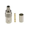 BNC socket connector for RG6 cable CRIMPED