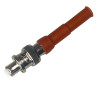 BNC RP SHV plug connector for RG58 cable, crimped