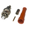 BNC RP SHV plug connector for RG58 cable, crimped