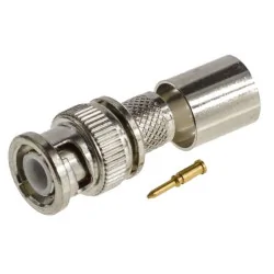 BNC plug connector for H1000, RG213 cable, CLAMPED